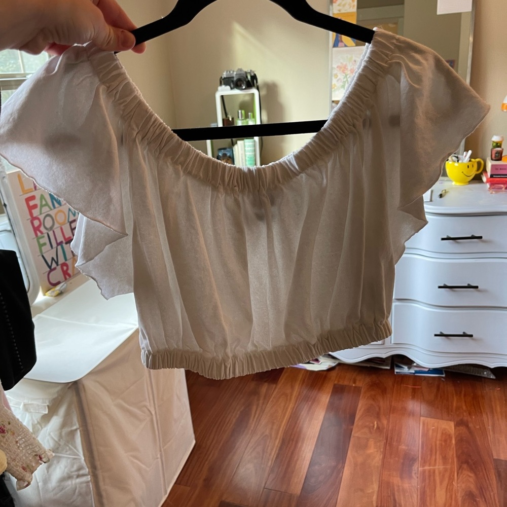 UO white blouse